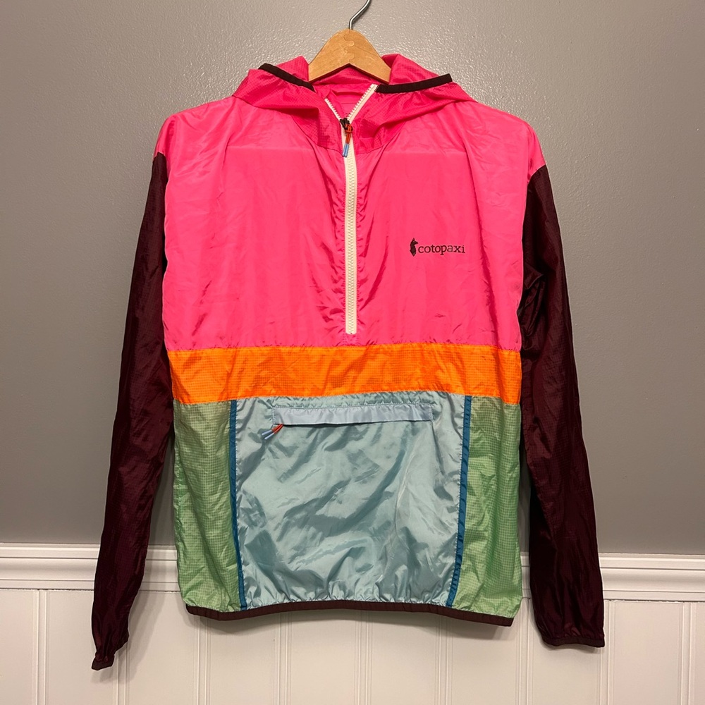 Cotopaxi Teca half zip hoodie pink windbreaker women’s S